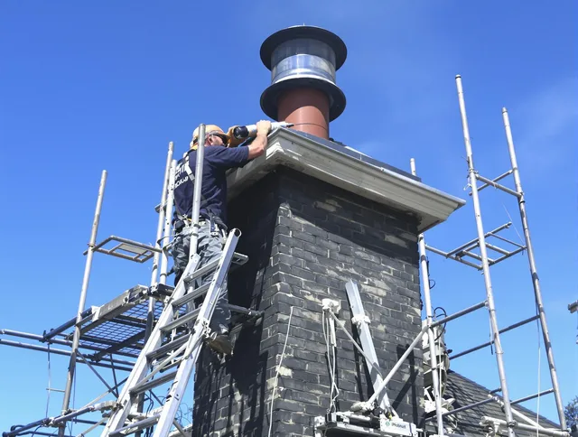 Sturdy chimney crown finished by Tolland Chimney Sweep in Tolland, CT