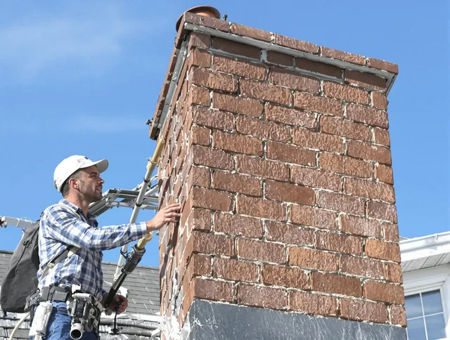 Brickwork for a chimney rebuild by Tolland Chimney Sweep in Tolland, CT