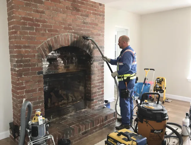 Tolland Chimney Sweep expert performing detailed chimney sweep in Tolland, CT