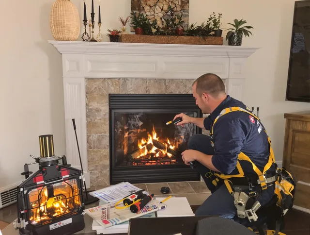 Safety-focused fireplace inspection by Tolland Chimney Sweep in Tolland, CT