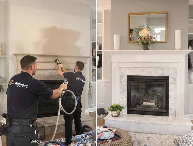 Professional soot removal by Tolland Chimney Sweep team in Tolland, CT